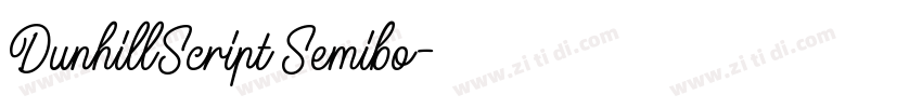DunhillScript Semibo字体转换 DunhillScript Semibo字体转换